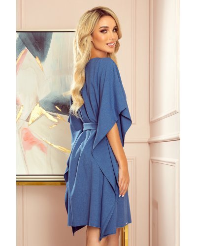 Rochie de vara, eleganta, midi, albastra, croi fluture, Butterfly Rochii de vara, Rochie de vara, eleganta, midi, albastra, croi fluture, Butterfly - jojofashion.ro