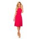 Rochie de vara eleganta midi, roz strawberry, plisata, Karima Rochie de vara eleganta midi, roz strawberry, plisata, Karima 4 - jojofashion.ro