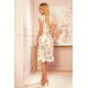 Rochie de vara midi, cu flori multicolere, Rozalia 3 - jojofashion.ro