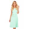 Rochie de vara verde menta midi plisata Karima 