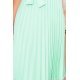 Rochie de vara verde menta midi plisata Karima  5 - jojofashion.ro