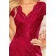 Rochie midi mulata din dantela burgundy Alissa Rochie midi mulata din dantela burgundy Alissa 6 - jojofashion.ro