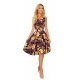 Rochie midi neagra cu flori galbene retro Lona Rochie midi neagra cu flori galbene retro Lona 4 - jojofashion.ro