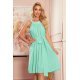 Rochie de vara midi vaporoasa menta Alizee 2 - jojofashion.ro