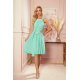 Rochie de vara midi vaporoasa menta Alizee 4 - jojofashion.ro