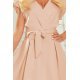 Rochie midi, bej, retro, Mazara 6 - jojofashion.ro