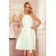 Rochie de vara midi vaporoasa ecru lejera Alizee 3 - jojofashion.ro