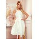 Rochie de vara midi vaporoasa ecru lejera Alizee 3 - jojofashion.ro