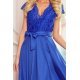 Rochie scurta albastra cu dantela Vivian 4 - jojofashion.ro
