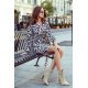 Rochie de zi eleganta scurta leopard print Cortney 3 - jojofashion.ro