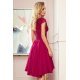 Rochie de ocazie midi, cu dantela, burgundy, Ivy 3 - jojofashion.ro