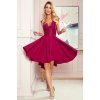 Rochie midi cu dantela burgundy Ivy