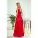 Rochie lunga rosie vaporoasa Scarlett 4 - jojofashion.ro