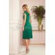 Rochie de zi eleganta midi, verde, plisata, Karima  3 - jojofashion.ro