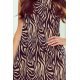 Rochie de vara midi, animal print zebra, croi A, Britany 3 - jojofashion.ro