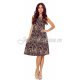 Rochie de vara midi, animal print zebra, croi A, Britany 6 - jojofashion.ro