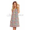 Rochie de vara midi, croi A, multicolora, Britany