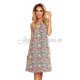 Rochie de vara midi, croi A, multicolora, Britany 2 - jojofashion.ro