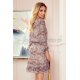 Rochie midi, multicolora, cu maneca lunga, cu volan, boho, Danielle  5 - jojofashion.ro