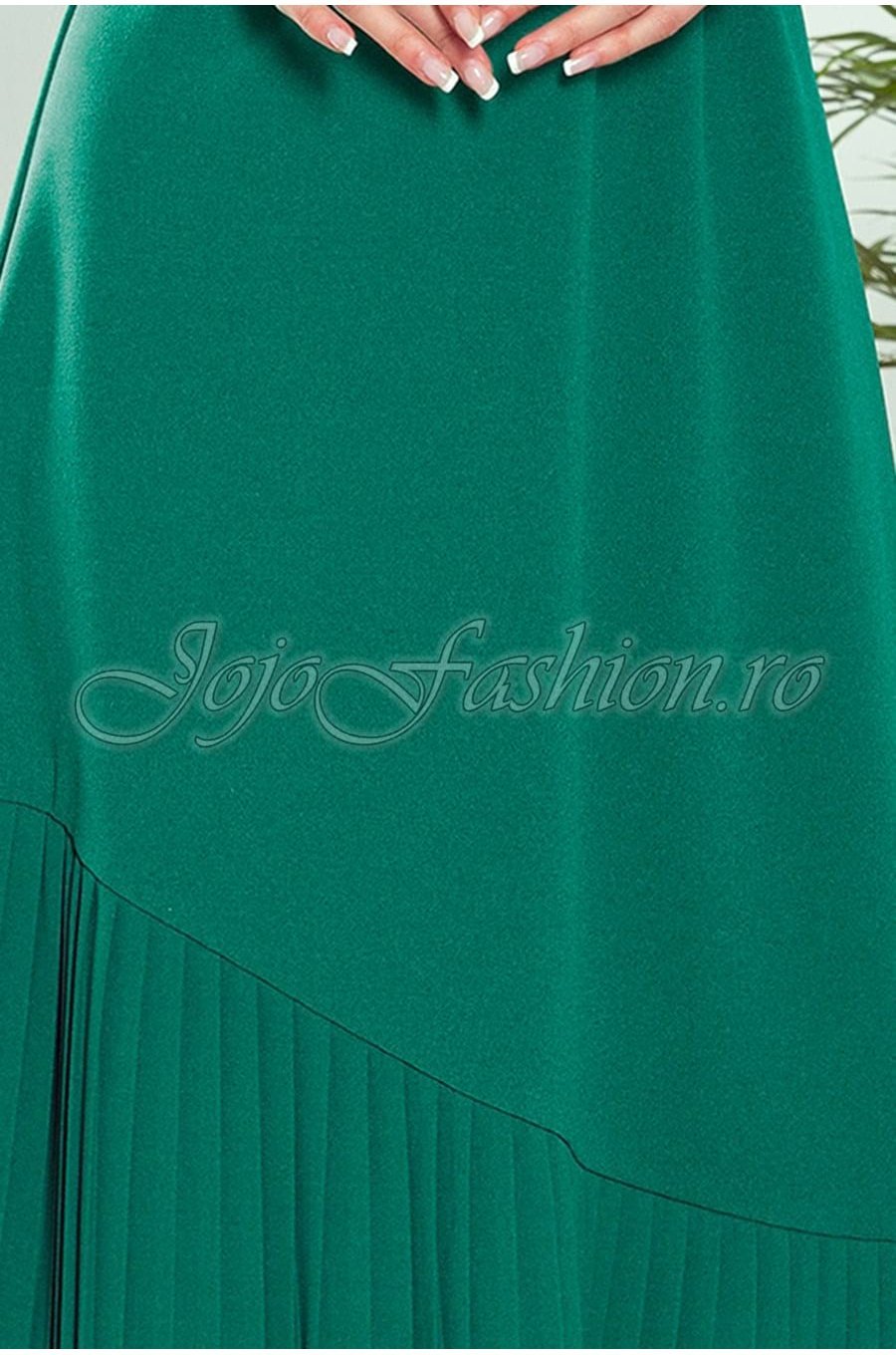 Rochie verde midi croi A Anabell Rochie verde midi croi A Anabell 4 - jojofashion.ro