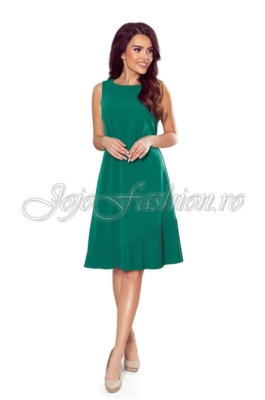 Rochie verde midi croi A Anabell Rochie verde midi croi A Anabell 2 - jojofashion.ro