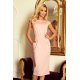 Rochie de zi midi, roz, mulata, tip creion, Jeanine  2 - jojofashion.ro