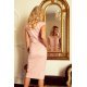 Rochie roz midi tip creion Jeanine  4 - jojofashion.ro