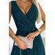 Rochie lunga verde din brocard Vivien Rochie lunga verde din brocard Vivien 4 - jojofashion.ro
