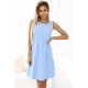 Rochie midi baby blue, evazata, Britany Rochie midi baby blue, evazata, Britany 5 - jojofashion.ro