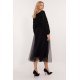 Fusta evazata din tulle, midi, neagra, vaporoasa, Angela Fusta evazata din tulle, midi, neagra, vaporoasa, Angela 3 - jojofashion.ro