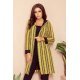 Cardigan cu gluga si buzunare mustar Londa 2 - jojofashion.ro
