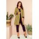 Cardigan cu gluga si buzunare mustar Londa 4 - jojofashion.ro