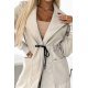 Palton dama casual, midi, bej, cu gluga si buzunare, Alexya Palton dama casual, midi, bej, cu gluga si buzunare, Alexya 6 - jojofashion.ro