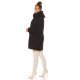 Palton dama casual, negru, cu gluga si buzunare Morrigan Palton dama casual, negru, cu gluga si buzunare Morrigan 5 - jojofashion.ro