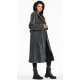 Palton dama de iarna lung, gri, oversize, cu gluga, Martha Palton dama de iarna lung, gri, oversize, cu gluga, Martha 3 - jojofashion.ro