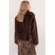 Geaca dama de iarna scurta, din blana eco maro, Yanira1 Geaca dama de iarna scurta, din blana eco maro, Yanira1 4 - jojofashion.ro