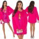 Palton dama de iarna scurt, roz, pufos, cu buzunare, Gamze Palton dama de iarna scurt, roz, pufos, cu buzunare, Gamze 8 - jojofashion.ro