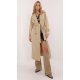 Palton dama elegant lung, bej, cu buzunare aplicate, Eylem Palton dama elegant lung, bej, cu buzunare aplicate, Eylem 2 - jojofashion.ro