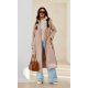 Palton dama elegant lung bej cu buzunare si cordon Katsy Palton dama elegant lung bej cu buzunare si cordon Katsy 2 - jojofashion.ro