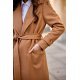 Palton dama elegant lung, caramel, clasic, cu buzunare si cordon, Vanora Palton dama elegant lung, caramel, clasic, cu buzunare si cordon, Vanora 6 - jojofashion.ro