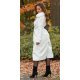 Palton dama elegant, lung, din piele eco, alb, cu guler din blana, London Palton dama elegant, lung, din piele eco, alb, cu guler din blana, London 3 - jojofashion.ro