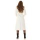 Palton dama elegant, lung, din piele eco, alb, cu guler din blana, London Palton dama elegant, lung, din piele eco, alb, cu guler din blana, London 5 - jojofashion.ro
