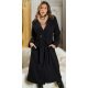 Palton dama elegant lung, negru, Orinna Palton dama elegant lung, negru, Orinna 2 - jojofashion.ro