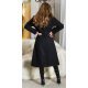 Palton dama elegant lung, negru, Orinna Palton dama elegant lung, negru, Orinna 3 - jojofashion.ro