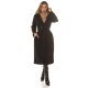 Palton dama elegant lung, negru, Orinna Palton dama elegant lung, negru, Orinna 6 - jojofashion.ro