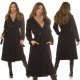 Palton dama elegant lung, negru, Orinna Palton dama elegant lung, negru, Orinna 7 - jojofashion.ro