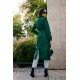 Palton dama elegant lung, verde, clasic, cu buzunare si cordon, Vanora Palton dama elegant lung, verde, clasic, cu buzunare si cordon, Vanora 3 - jojofashion.ro