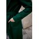 Palton dama elegant lung, verde, clasic, cu buzunare si cordon, Vanora Palton dama elegant lung, verde, clasic, cu buzunare si cordon, Vanora 6 - jojofashion.ro