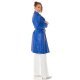 Palton dama elegant midi, piele eco, albastru, Kiera Palton dama elegant midi, piele eco, albastru, Kiera 5 - jojofashion.ro