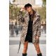 Palton dama elegant scurt, bej, animal print, Hilary Palton dama elegant scurt, bej, animal print, Hilary 6 - jojofashion.ro